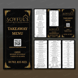 150 GSM A4 Menu Printing - Restaurant & Café Menus 150 GSM A4 Menu Printing - Restaurant & Café Menus