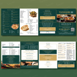 130 GSM A4 Long Menu Printing - Restaurant & Café Menus 130 GSM A4 Long Menu Printing - Restaurant & Café Menus