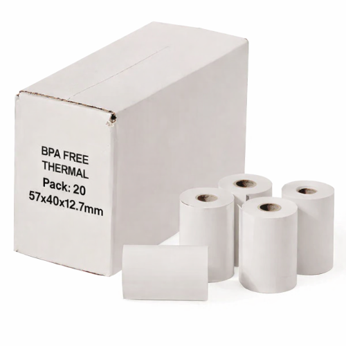 57mm x 40mm Thermal Card Machine Rolls - Box of 20