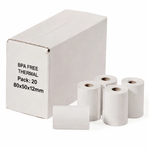 80mm x 50mm Thermal Printer Rolls – Box of 20
